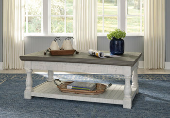 Havalance Gray/White Lift-Top Coffee Table
