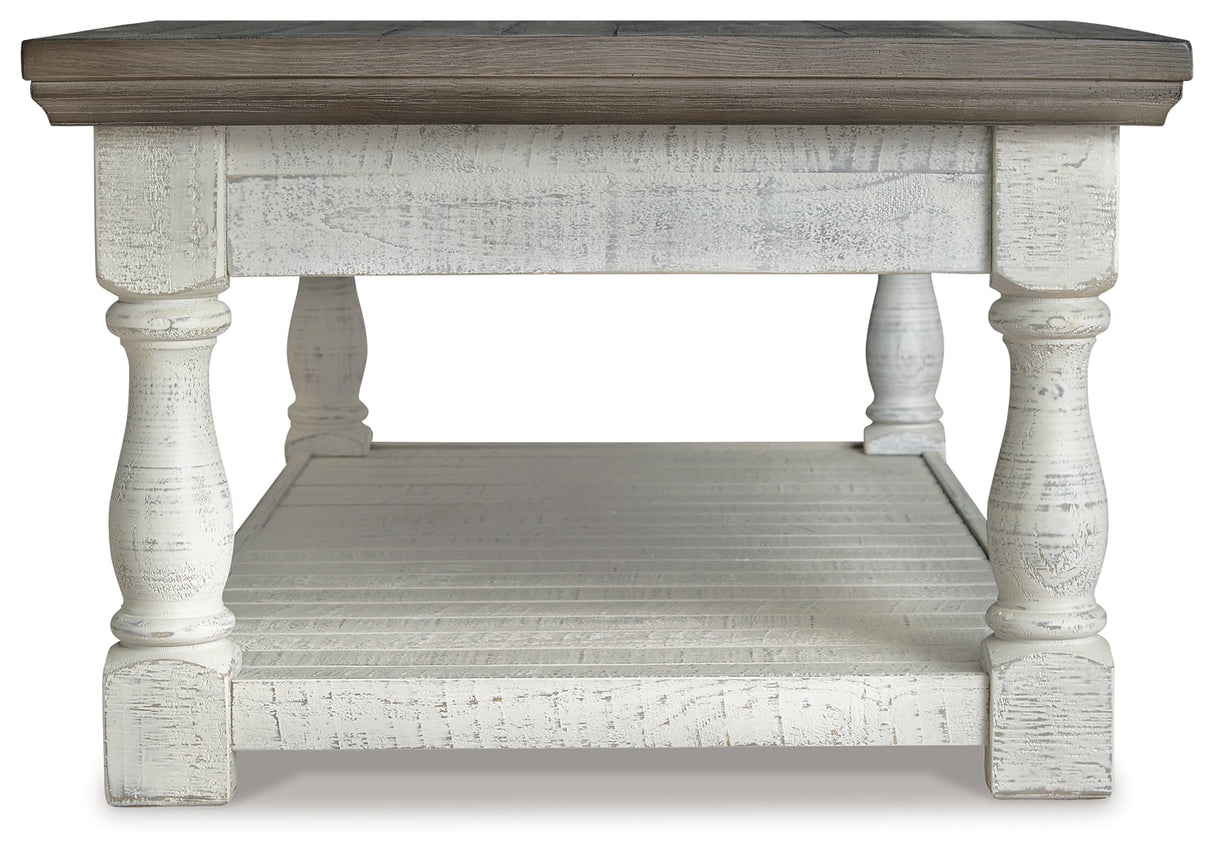Havalance Gray/White Lift-Top Coffee Table