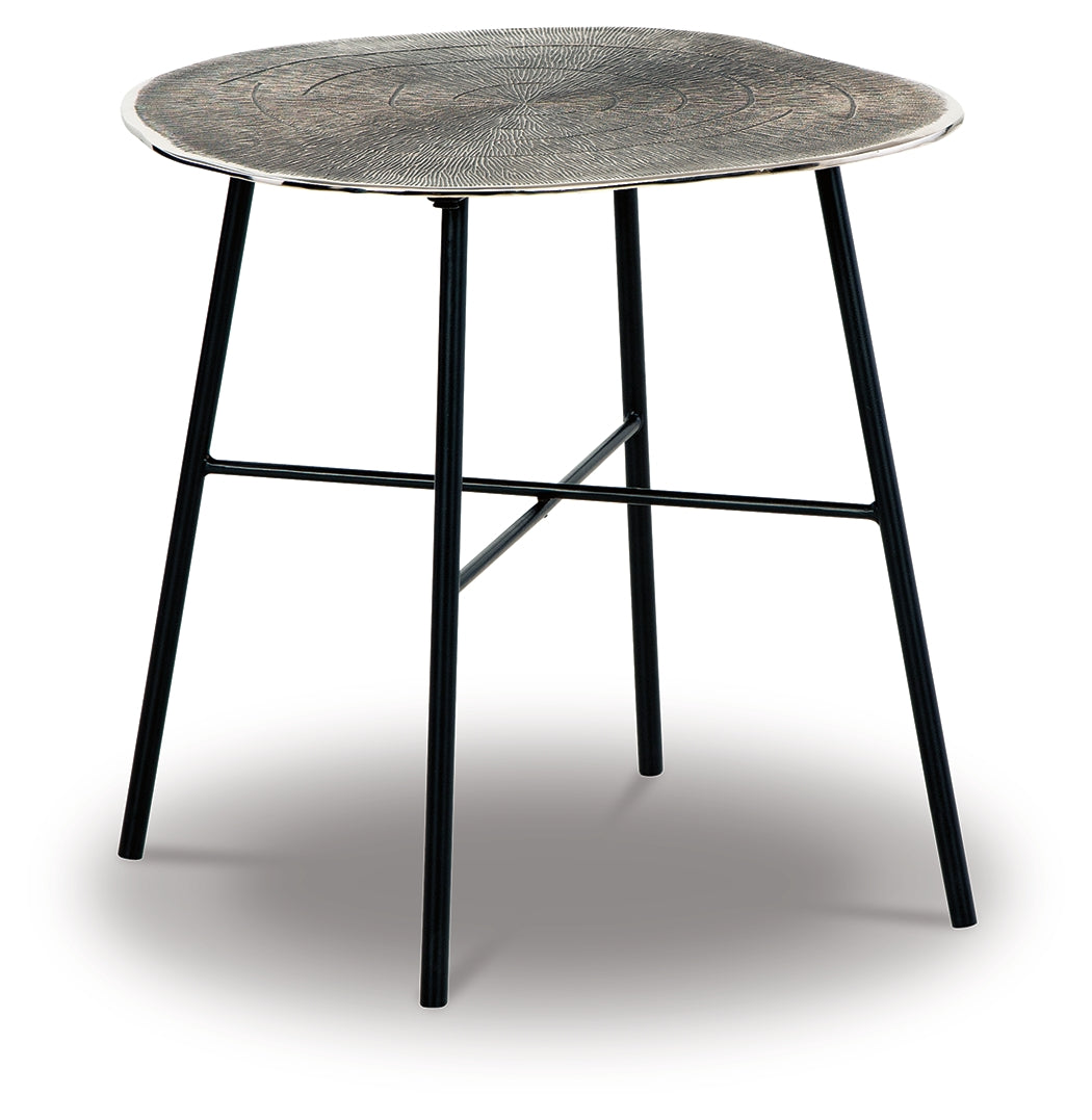 Laverford Chrome/Black End Table