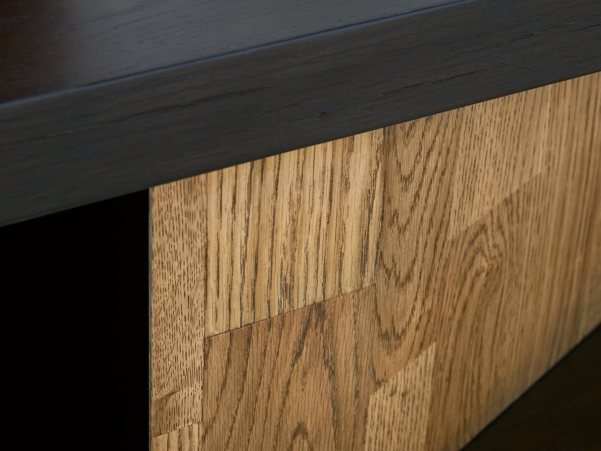 Kocomore Brown/Natural Coffee Table And 2 Chairside End Tables