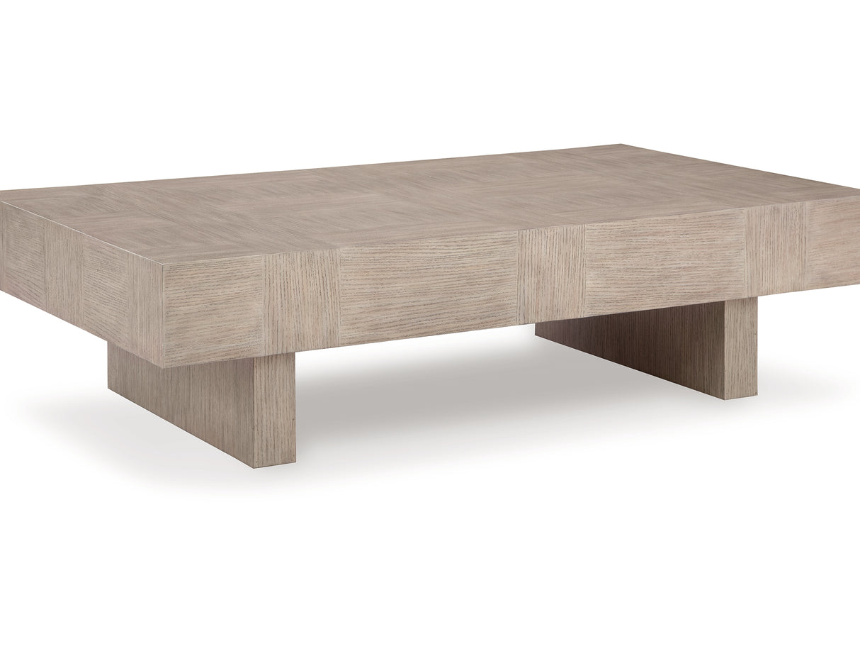 Jorlaina Light Grayish Brown Coffee Table And 2 End Tables