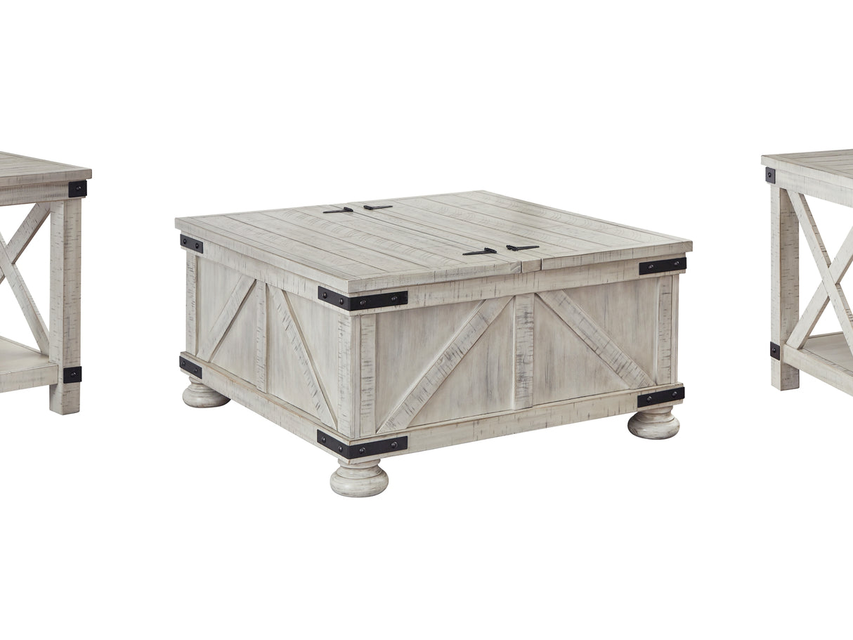 Carynhurst Whitewash Coffee Table And 2 End Tables