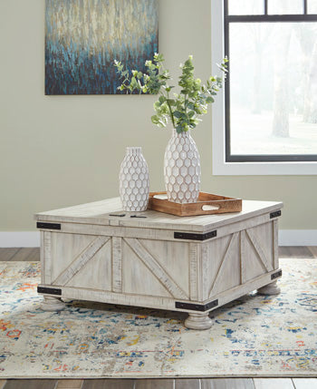 Carynhurst Whitewash Coffee Table