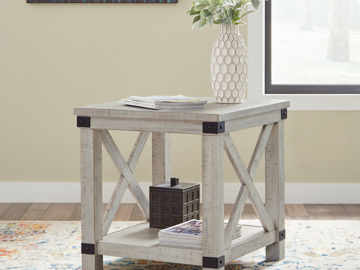 Carynhurst Whitewash Coffee Table And 2 End Tables