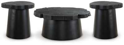 Wimbell Black Coffee Table And 2 End Tables