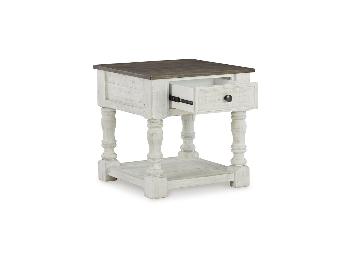 Havalance White/Gray Lift Top Coffee Table And 2 End Tables
