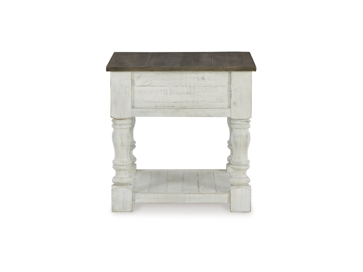 Havalance White/Gray Lift Top Coffee Table And 2 End Tables