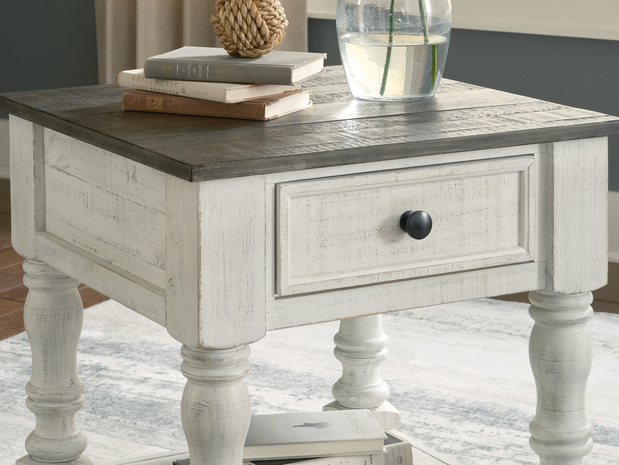 Havalance White/Gray Lift Top Coffee Table And 2 End Tables