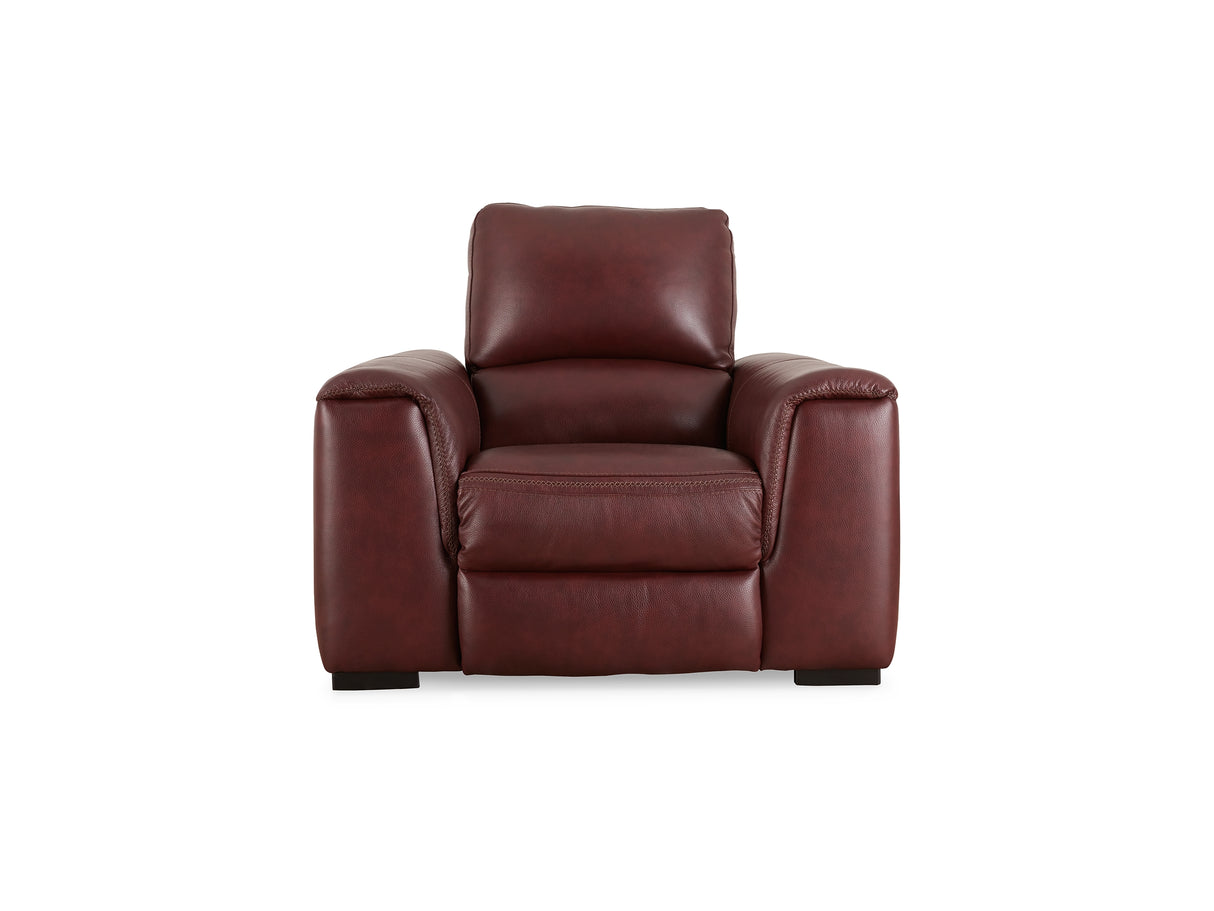 Alessandro Garnet Power Reclining Sofa, Loveseat And Recliner