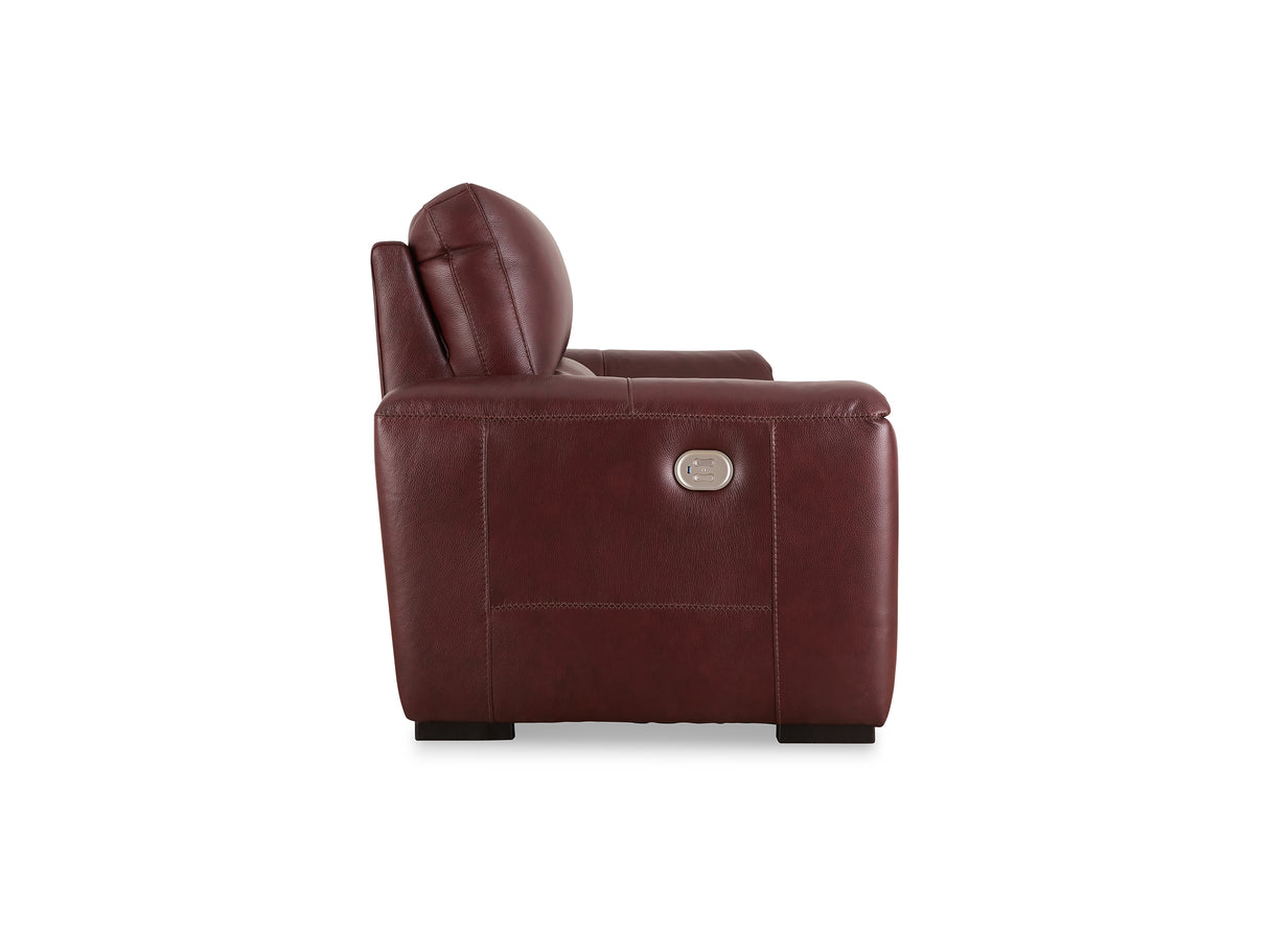 Alessandro Garnet Power Reclining Sofa, Loveseat And Recliner