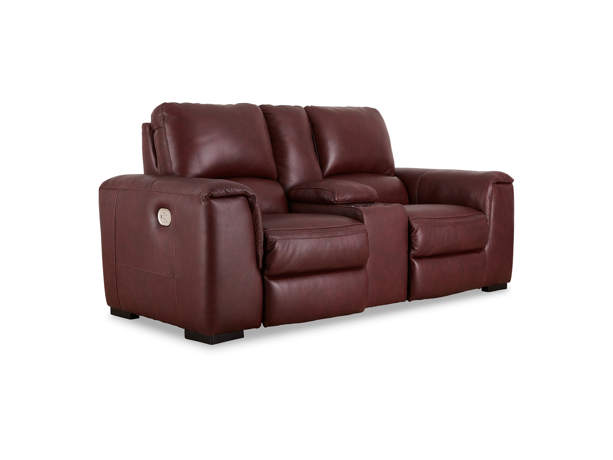 Alessandro Garnet Power Reclining Sofa, Loveseat And Recliner