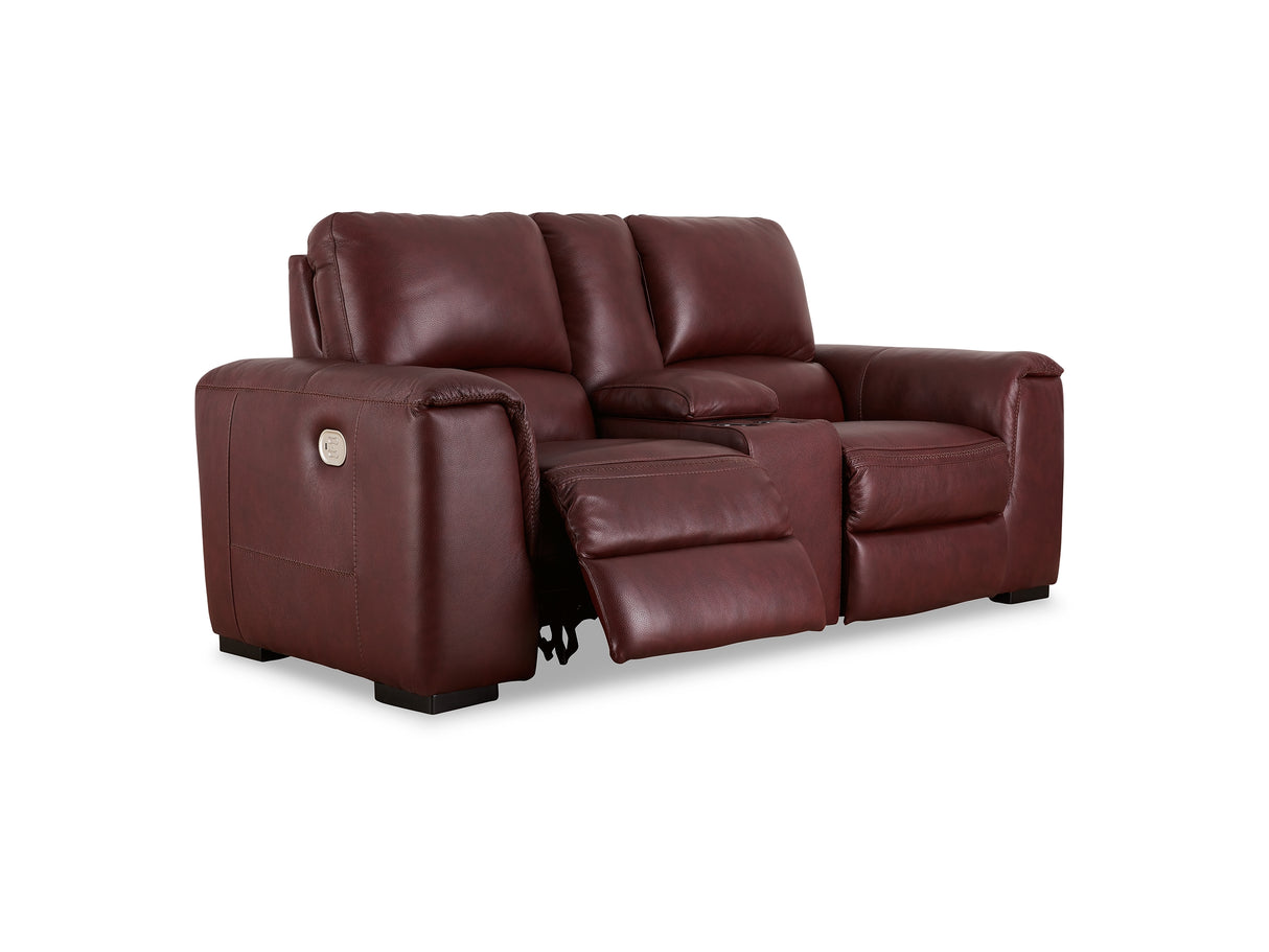 Alessandro Garnet Power Reclining Sofa, Loveseat And Recliner