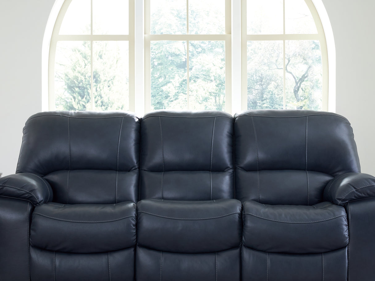 Leesworth Ocean Power Reclining Sofa, Loveseat And Recliner