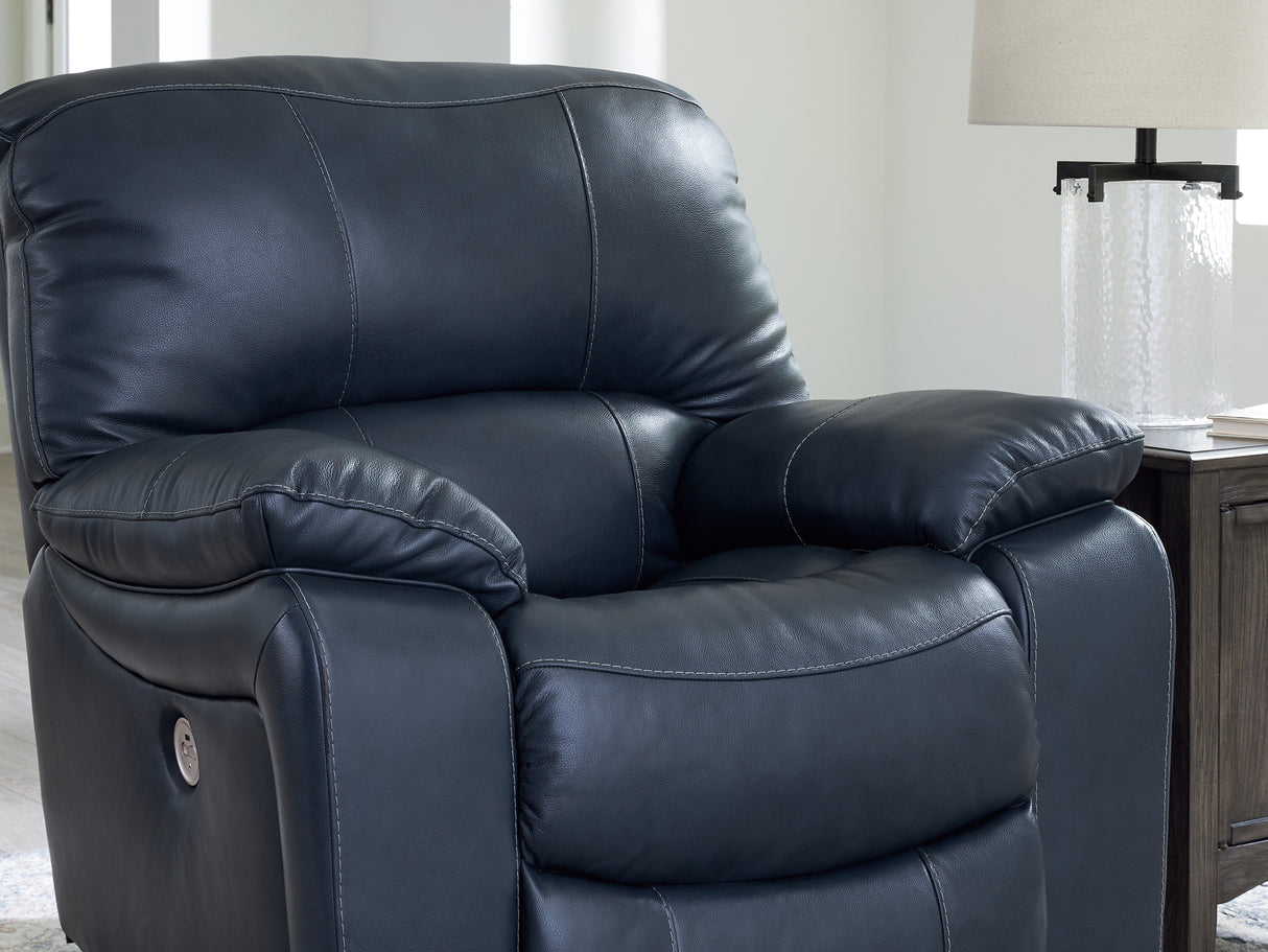 Leesworth Ocean Power Reclining Sofa, Loveseat And Recliner