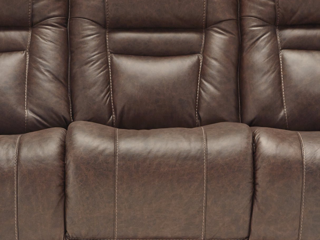 Wurstrow Umber Power Reclining Sofa, Loveseat And Recliner