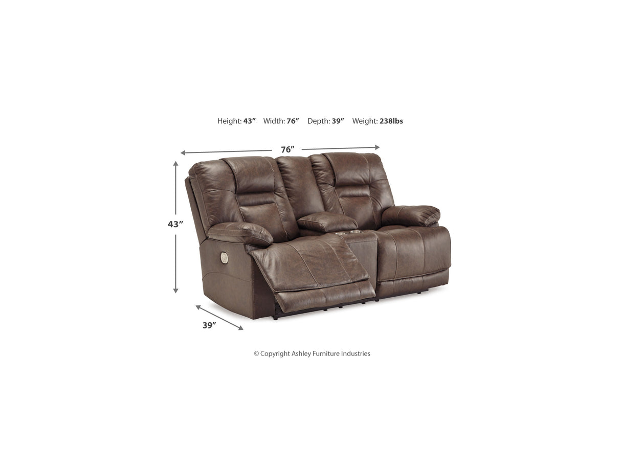 Wurstrow Umber Power Reclining Sofa, Loveseat And Recliner