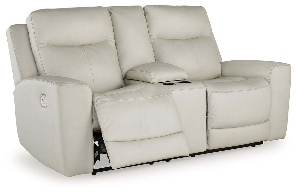 Mindanao Coconut Power Reclining Loveseat With Console