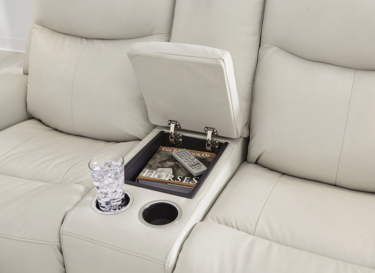 Mindanao Coconut Power Reclining Loveseat With Console