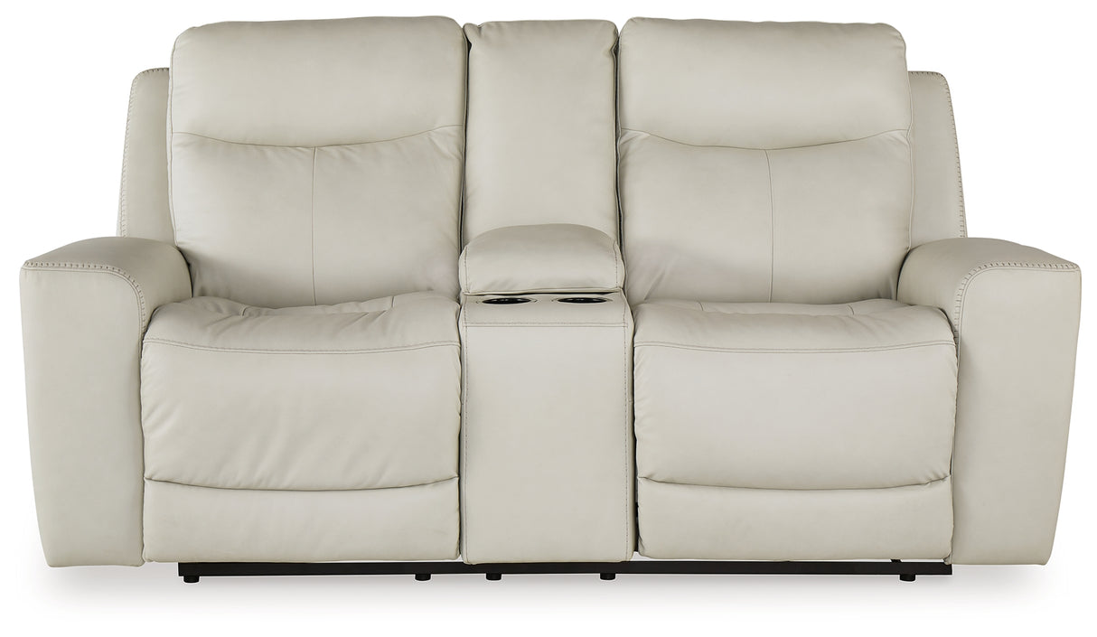 Mindanao Coconut Power Reclining Loveseat With Console