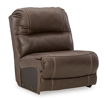 Dunleith Chocolate Armless Chair