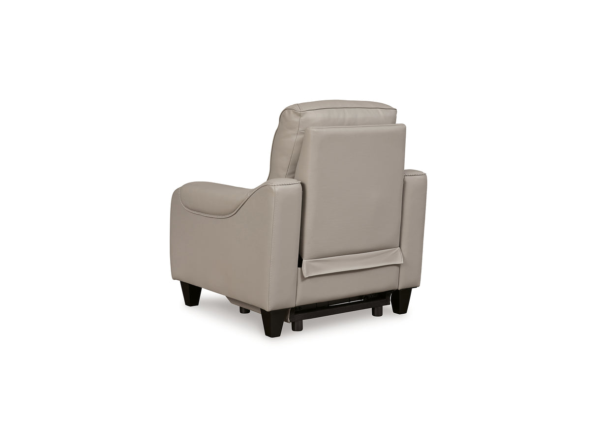 Mercomatic Gray Power Reclining Sofa, Loveseat And Recliner
