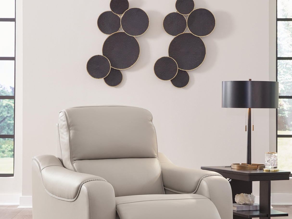 Mercomatic Gray Power Reclining Sofa, Loveseat And Recliner