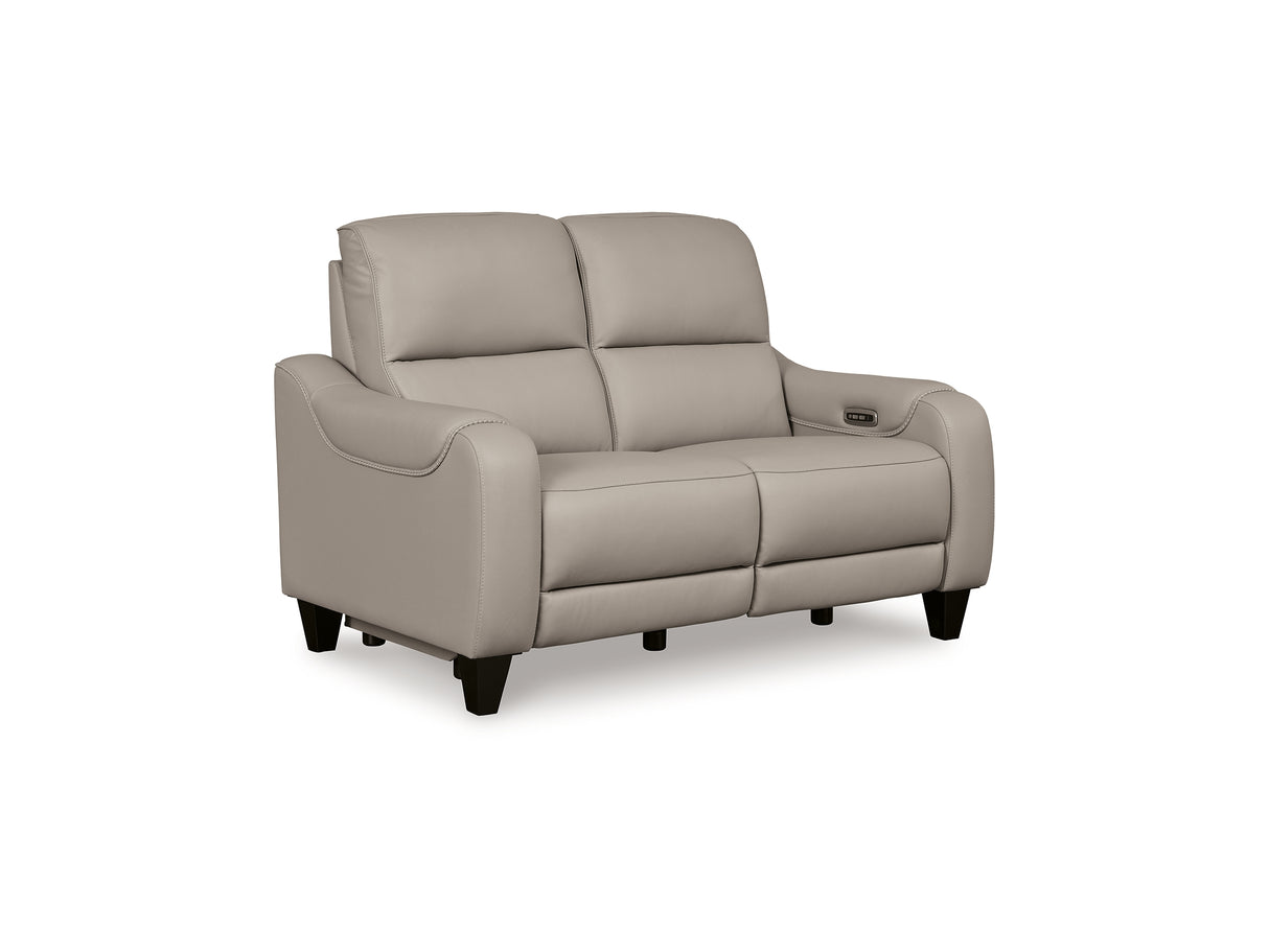 Mercomatic Gray Power Reclining Sofa, Loveseat And Recliner