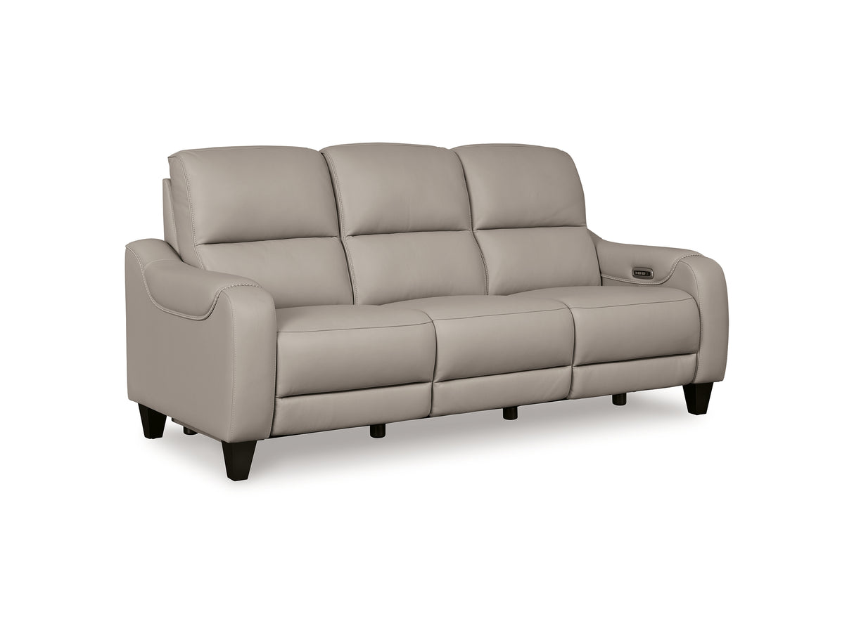 Mercomatic Gray Power Reclining Sofa And Loveseat