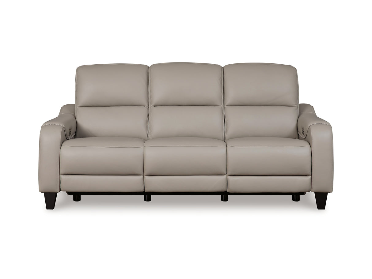 Mercomatic Gray Power Reclining Sofa And Loveseat