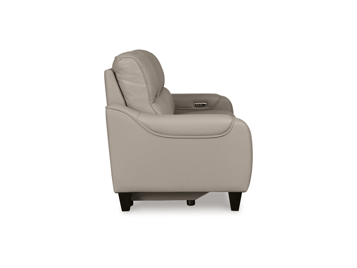 Mercomatic Gray Power Reclining Sofa And Loveseat