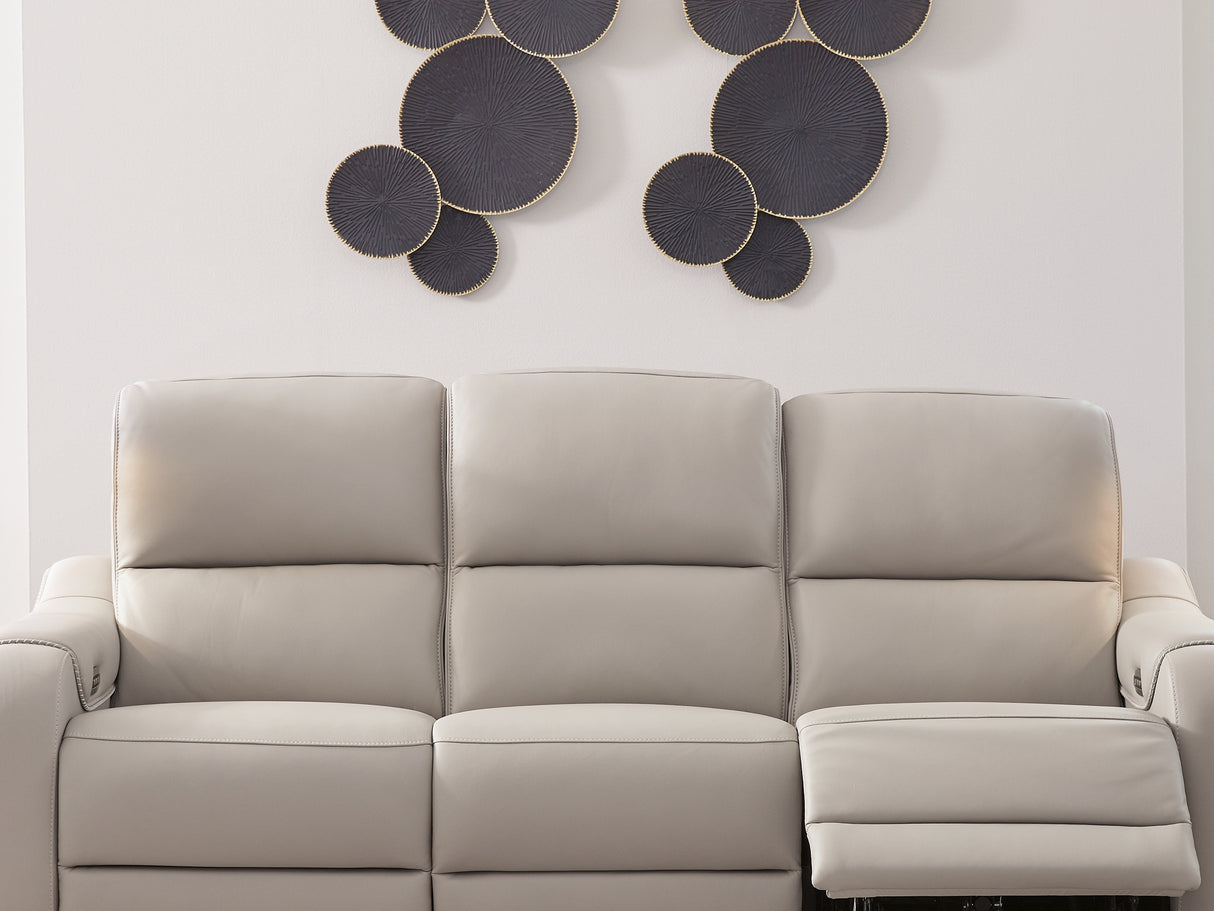 Mercomatic Gray Power Reclining Sofa, Loveseat And Recliner