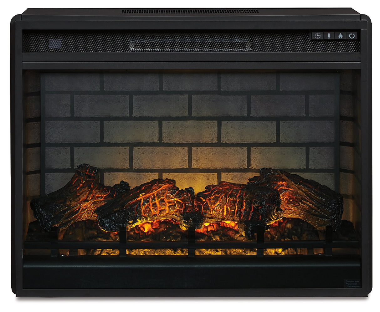Entertainment Black Accessories Electric Infrared Fireplace Insert