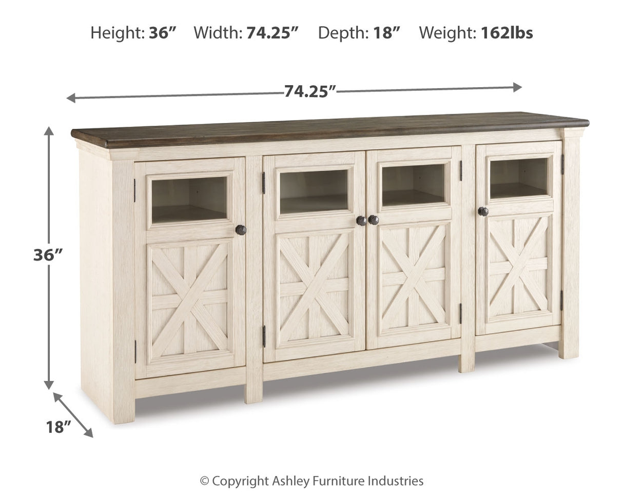 Bolanburg Two-Tone 74" Tv Stand