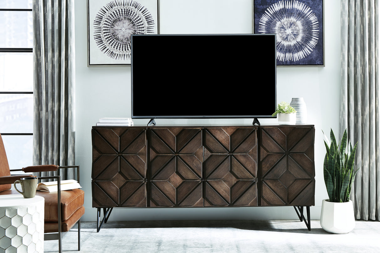 Chasinfield Dark Brown 72" Tv Stand