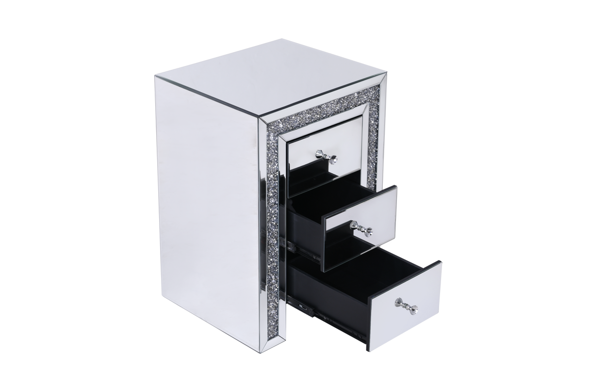 Crushed Diamonds LED Bedside Table