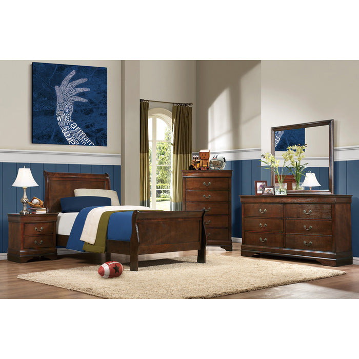 Mayville Brown Cherry Nightstand