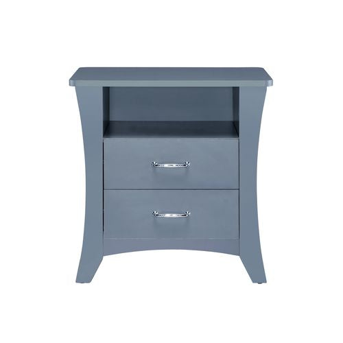 Colt Gray Finish Accent Table