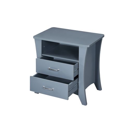 Colt Gray Finish Accent Table