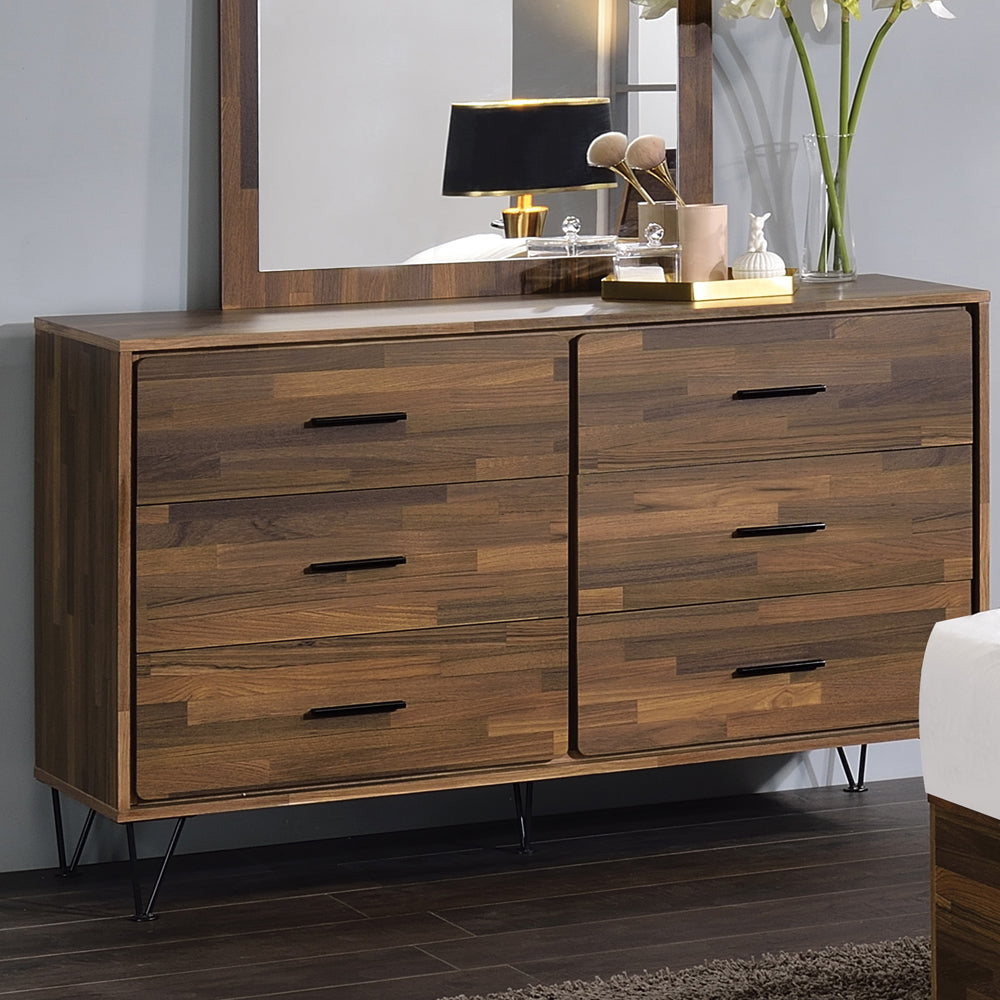 Hestia Walnut Finish Dresser