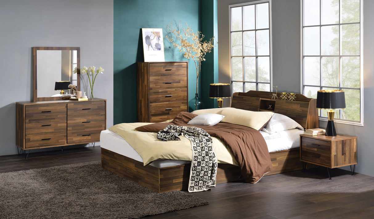Hestia Walnut Finish Dresser