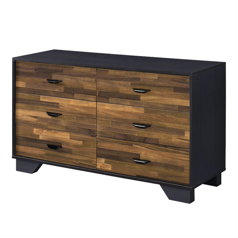 Eos Walnut & Black Finish Dresser