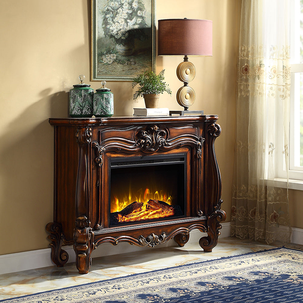 Versailles Cherry Oak Finish Fireplace