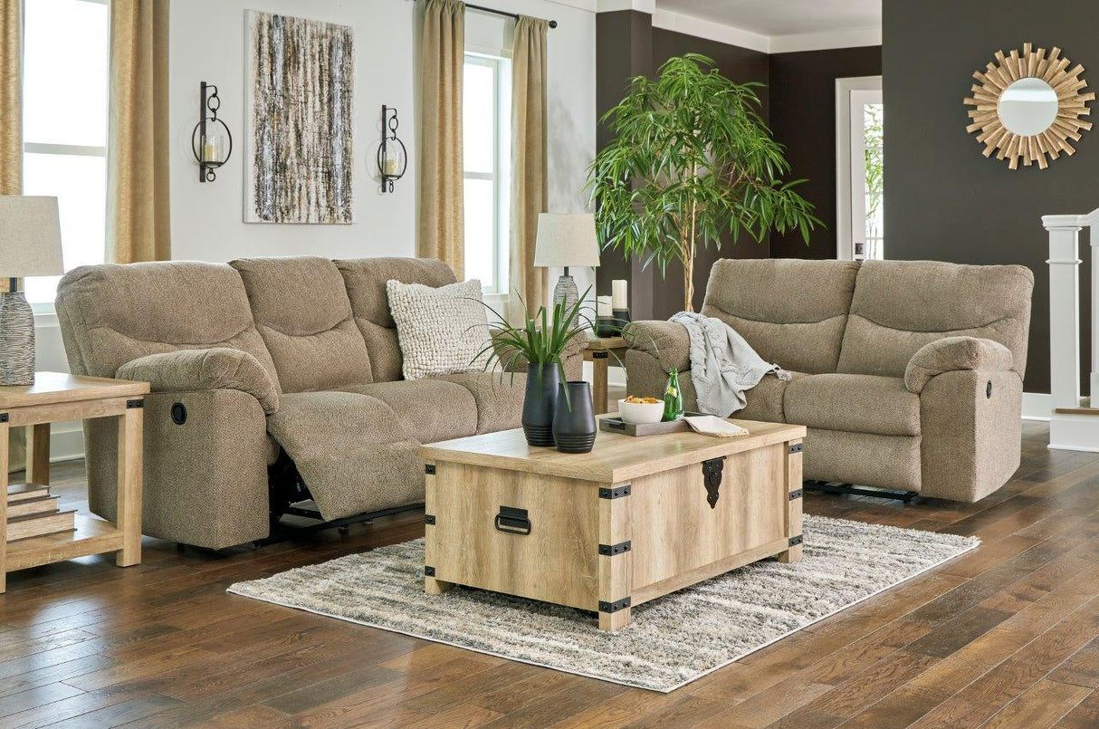 Alphons Reclining Living Room Set In Briar