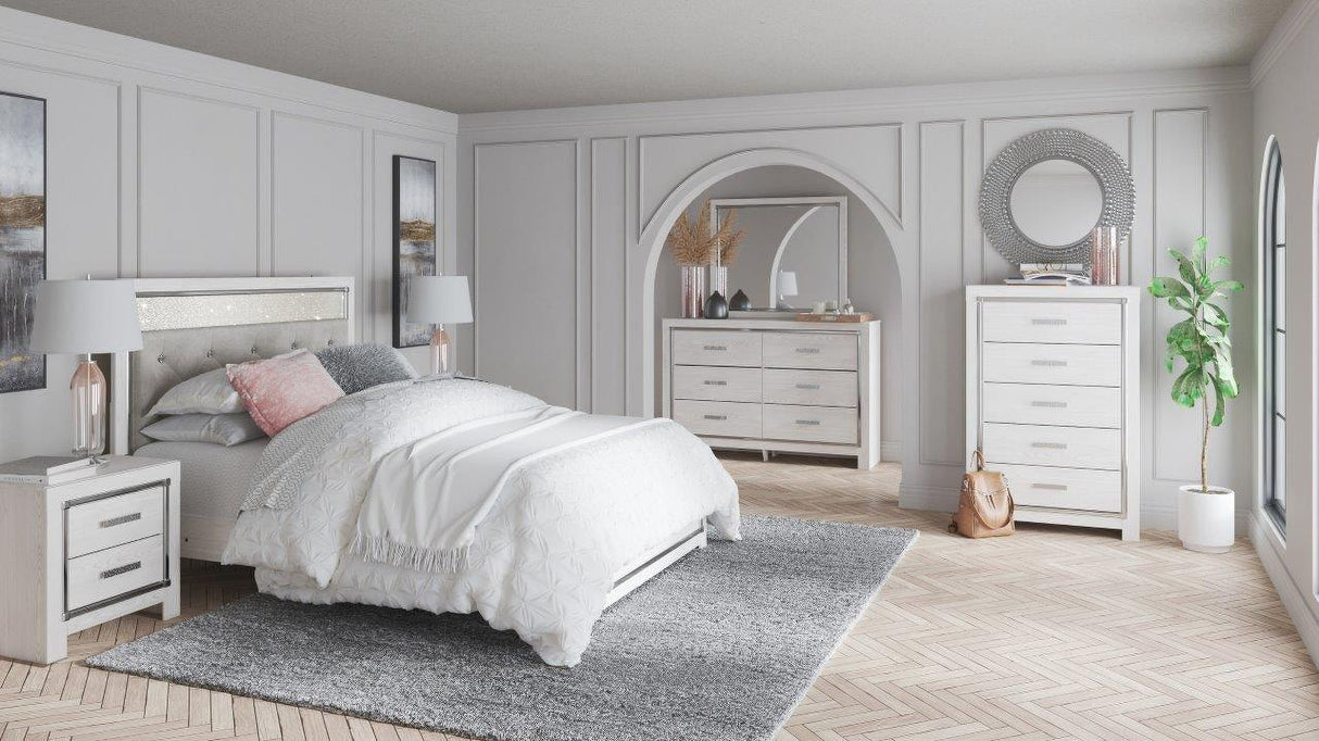 Altyra Panel Bedroom Set In White