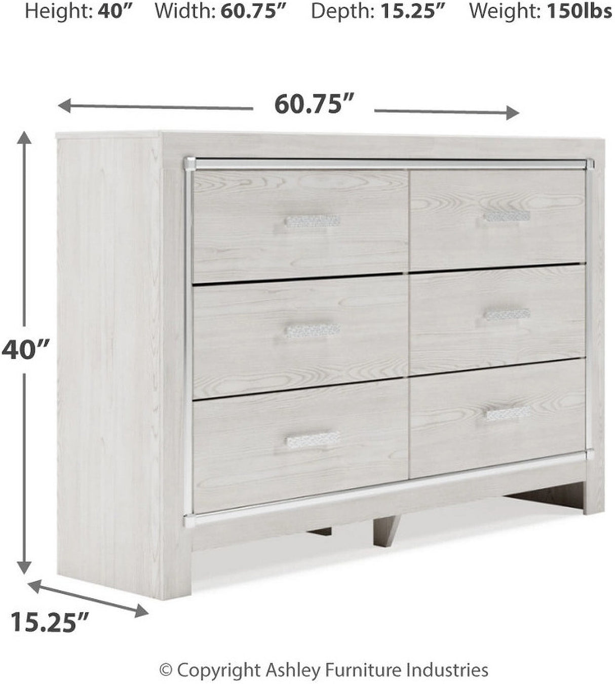 Altyra Panel Bedroom Set In White