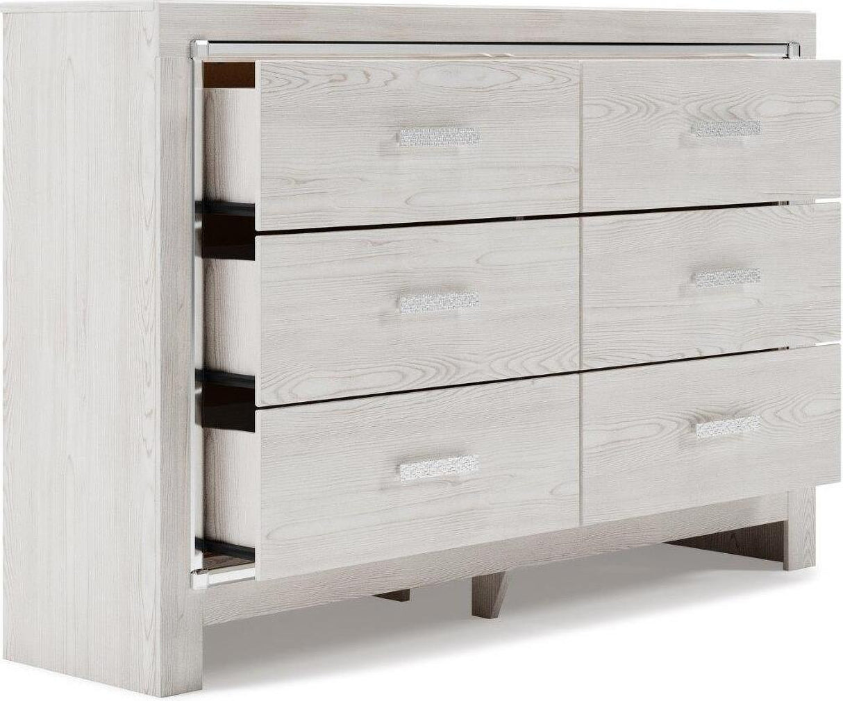 Altyra Panel Bookcase Bedroom Set In White