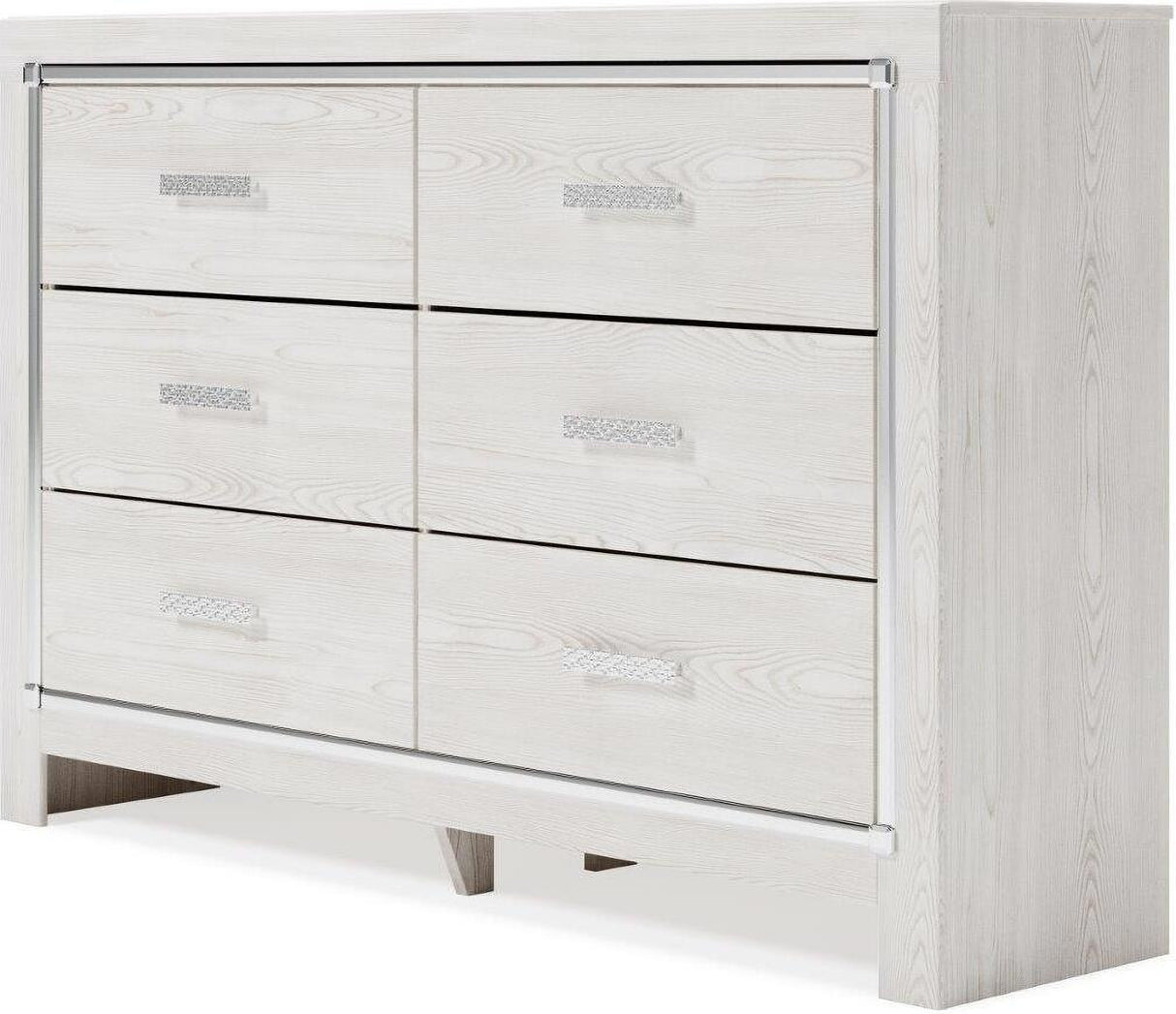 Altyra Panel Bookcase Bedroom Set In White