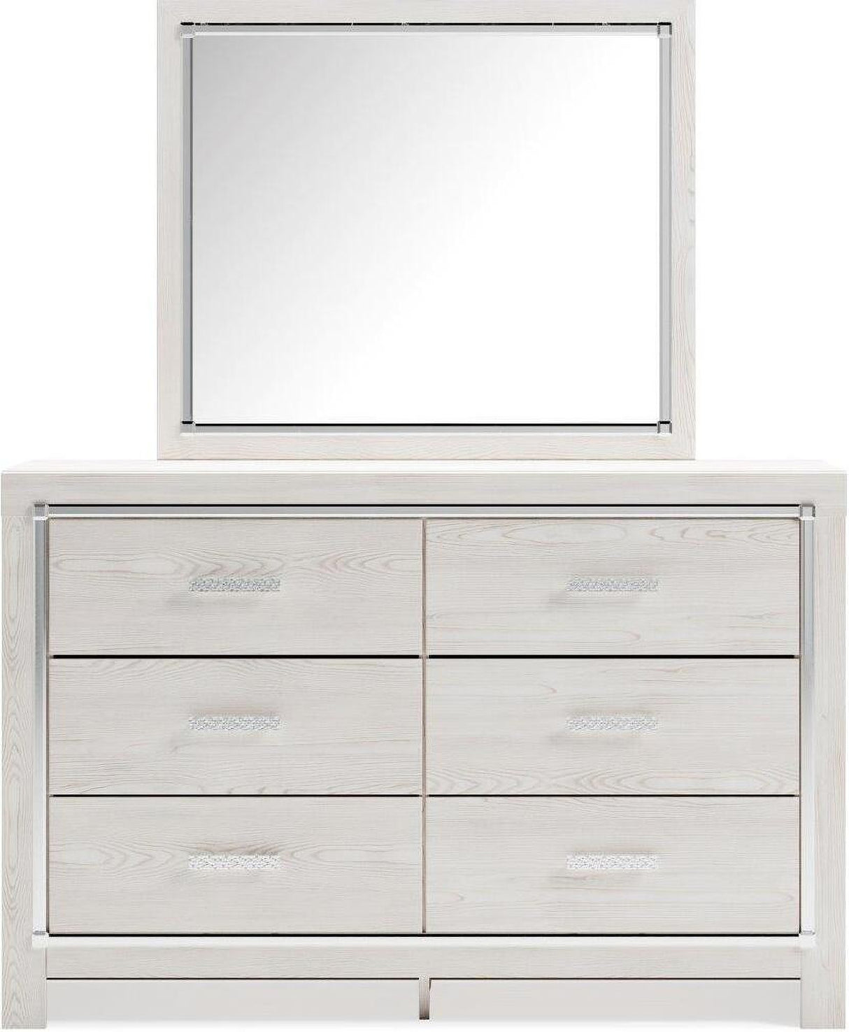 Altyra Panel Bookcase Bedroom Set In White