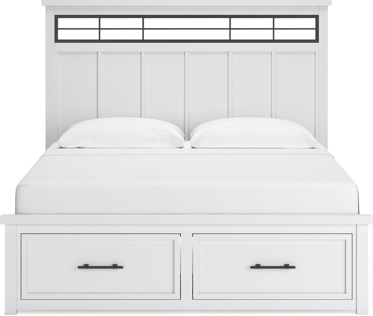 Ashbryn White And Natural Panel Storage Bedroom Set