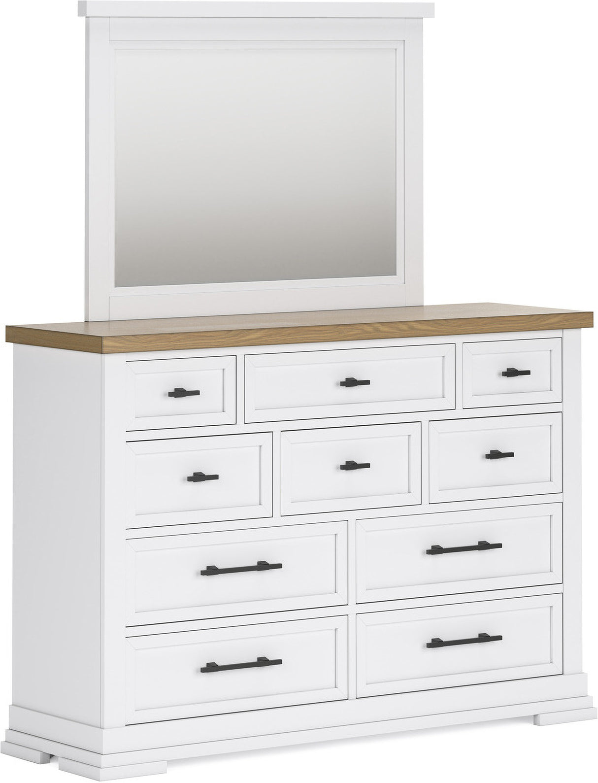 Ashbryn White And Natural Panel Storage Bedroom Set